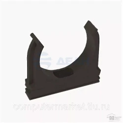 Крепеж-клипса для труб Полистирол 25 (PR.02725ч) (Промрукав)