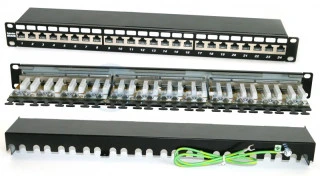 Патч-панель PP2-19-24-8P8C-C6A-SH-110D (Hyperline)