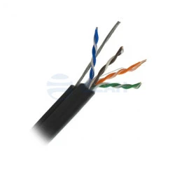 Кабель «витая пара» UTP 5E Eletec 4x2xAWG24,наруж,трос,медь (06-522)  (ЭЛЕТЭК)