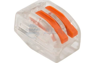 Универсальная клемма СМК 222-412, 2-проводная прозрачная 0,08-2,5/4 мм² (50 шт./уп.) (07-5252  (REXANT)