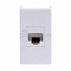 Комп.роз. RJ45 кат.5e, 8P8C, Viva, белая, 1мод (45038) DKC