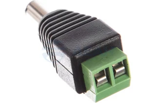 Разъем питания штекер 2.1х5.5 с клеммной колодкой (блистер)  (14-0314)  (REXANT)